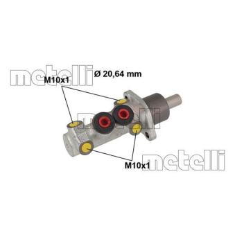 Maître-cylindre de frein METELLI OEM 7701204605