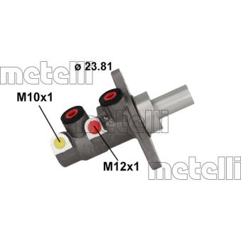 Maître-cylindre de frein METELLI 05-1146 pour PEUGEOT 4008 1.2 PureTech 110 - 110cv