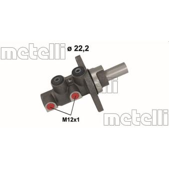 Maître-cylindre de frein METELLI 05-1152 pour FIAT SCUDO 1.4 MPI - 101cv Maître-cylindre de frein METELLI 05-1152 pour FIAT SCUDO 1.4 MPI - 101cv