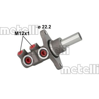 Maître-cylindre de frein METELLI 05-1158 pour TOYOTA YARIS D-4D - 90cv