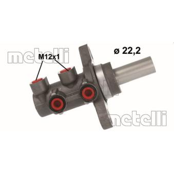 Maître-cylindre de frein METELLI 05-1182 pour CHEVROLET AVEO 1.2 LPG - 86cv