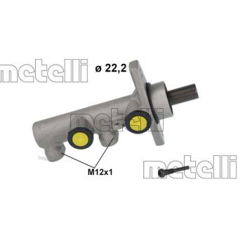 Maître-cylindre de frein METELLI 05-1230 pour HYUNDAI I20 1.4 CRDi - 75cv