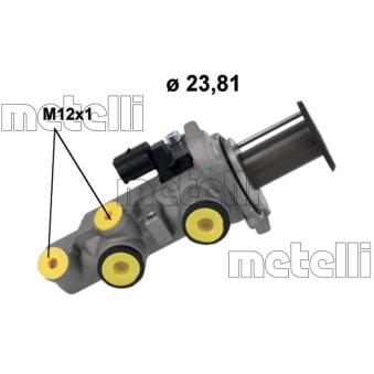 Maître-cylindre de frein METELLI 05-1250 pour VOLKSWAGEN GOLF 2.0 GTI Clubsport - 265cv