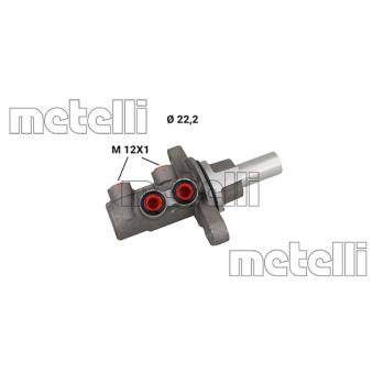 Maître-cylindre de frein METELLI 05-1255 pour AUDI A4 1.5 DCI - 90cv