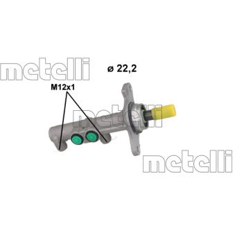 Maître-cylindre de frein METELLI 05-1267 Maître-cylindre de frein METELLI 05-1267
