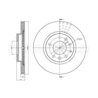 Jeu de 2 disques de frein avant METELLI OEM NF4Y3325X Jeu de 2 disques de frein avant METELLI OEM NF4Y3325X