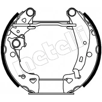 Kit de freins arrière (prémontés) METELLI OEM 95654080