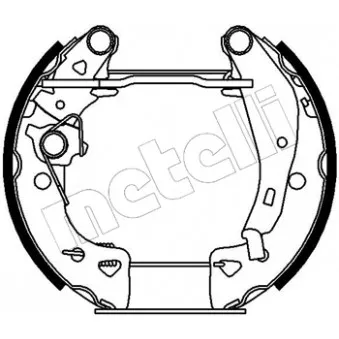 METELLI 51-0001 - Kit de freins arrière (prémontés)