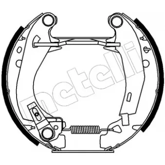 METELLI 51-0022 - Kit de freins arrière (prémontés)
