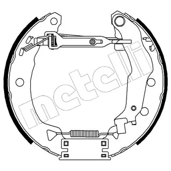 METELLI 51-0030 - Kit de freins arrière (prémontés)