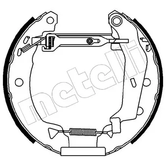 METELLI 51-0033 - Kit de freins arrière (prémontés)