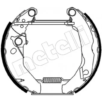 METELLI 51-0047 - Kit de freins arrière (prémontés)