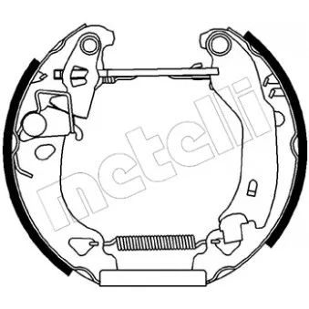 METELLI 51-0052 - Kit de freins arrière (prémontés)
