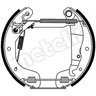 METELLI 51-0079 - Kit de freins arrière (prémontés)
