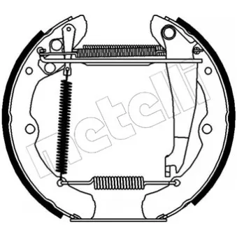 METELLI 51-0100 - Kit de freins arrière (prémontés)