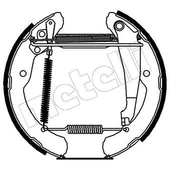 METELLI 51-0148 - Kit de freins arrière (prémontés)