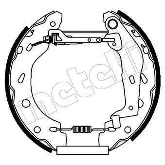 METELLI 51-0163 - Kit de freins arrière (prémontés)