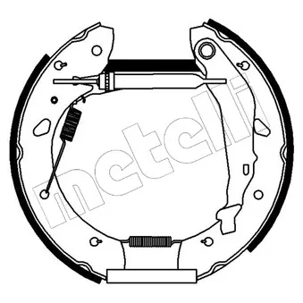 METELLI 51-0179 - Kit de freins arrière (prémontés)