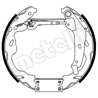 METELLI 51-0183 - Kit de freins arrière (prémontés)
