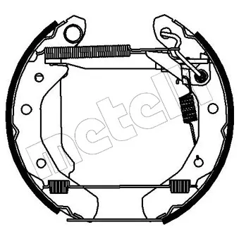 METELLI 51-0185 - Kit de freins arrière (prémontés)