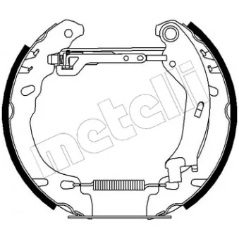 Kit de freins arrière (prémontés) METELLI 51-0194