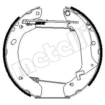 METELLI 51-0195 - Kit de freins arrière (prémontés)