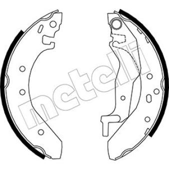 Jeu de mâchoires de frein METELLI OEM GBS90835AF