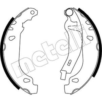 Jeu de mâchoires de frein METELLI [53-0022Y]