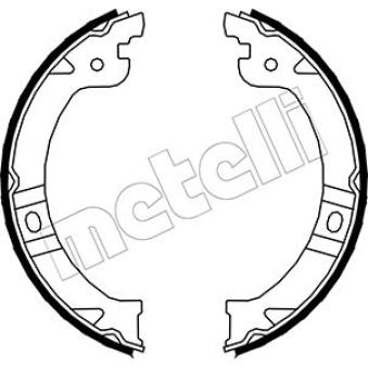 Jeu de mâchoires de frein, frein de stationnement METELLI [53-0027]