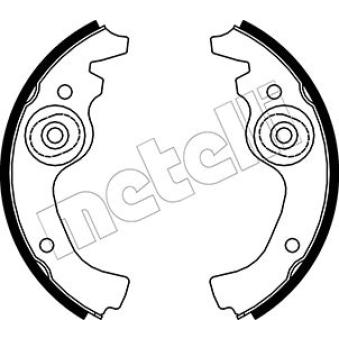 Jeu de mâchoires de frein METELLI [53-0055]