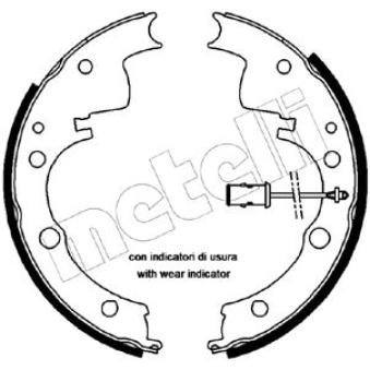 Jeu de mâchoires de frein METELLI OEM 1906151