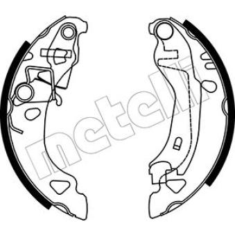 Jeu de mâchoires de frein METELLI OEM 71738378