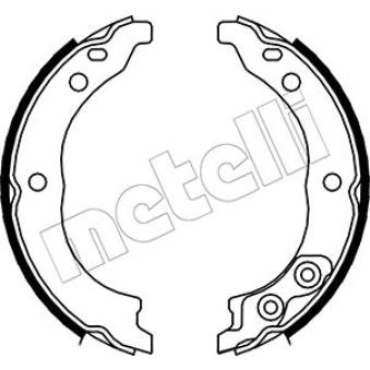 Jeu de mâchoires de frein, frein de stationnement METELLI OEM 4241L1