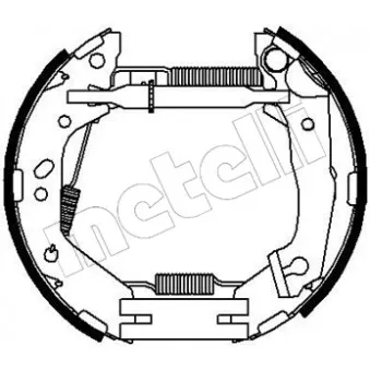 METELLI 51-0211 - Kit de freins arrière (prémontés)