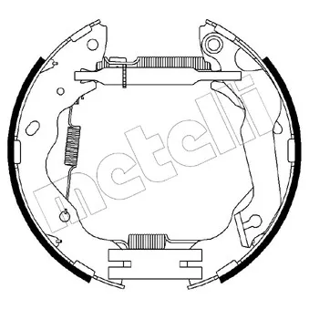 Kit de freins arrière (prémontés) METELLI 51-0212