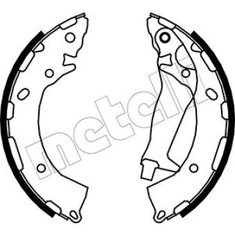 Jeu de mâchoires de frein METELLI OEM 583053XA00