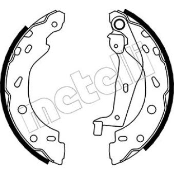 Jeu de mâchoires de frein METELLI [53-0237]