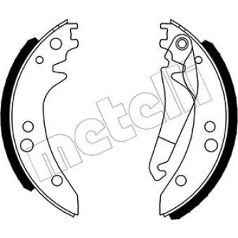 Jeu de mâchoires de frein METELLI [53-0238]