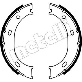 Jeu de mâchoires de frein, frein de stationnement METELLI OEM A0024205820