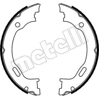 Jeu de mâchoires de frein, frein de stationnement METELLI OEM 68020626AA
