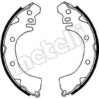 Jeu de mâchoires de frein METELLI [53-0252]