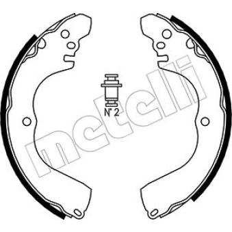 Jeu de mâchoires de frein METELLI [53-0261]