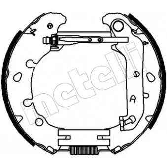 METELLI 51-0228 - Kit de freins arrière (prémontés)