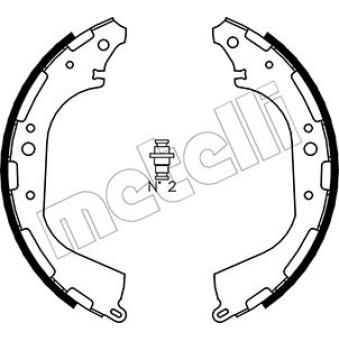 Jeu de mâchoires de frein METELLI OEM 440600W726
