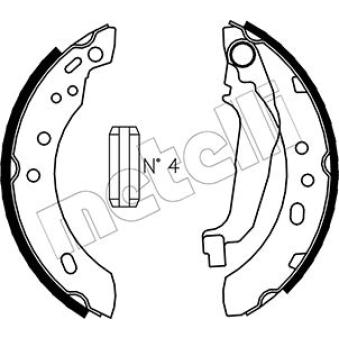 Jeu de mâchoires de frein METELLI OEM 4406099B26