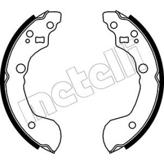 Jeu de mâchoires de frein METELLI [53-0286]