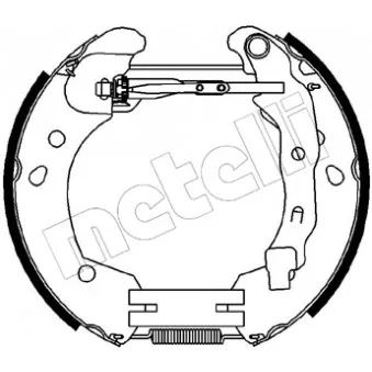 Kit de freins arrière (prémontés) METELLI OEM 8201046963