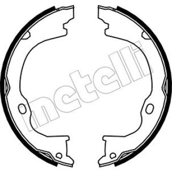 Jeu de mâchoires de frein, frein de stationnement METELLI [53-0363]