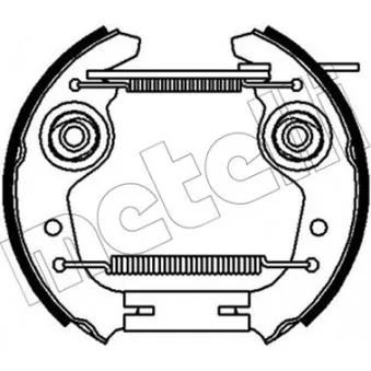 Kit de freins arrière (prémontés) METELLI 51-0239