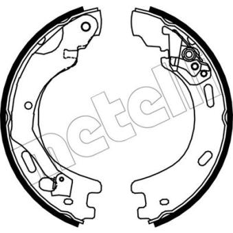 Jeu de mâchoires de frein, frein de stationnement METELLI OEM SFS500012